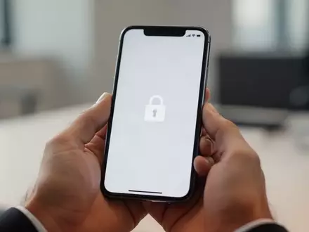 Nahaufnahme eines Smartphones mit einem Vorhängeschloss-Symbol auf dem Bildschirm als Symbol für Chat-Sicherheit. - Foto: über boerse-global.de