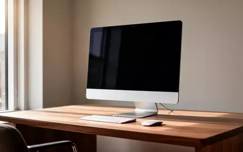 Ein moderner Desktop-Computer auf einem minimalistischen Schreibtisch in einem hellen Büro. - Foto: über boerse-global.de