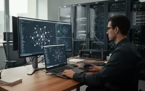 IT-Sicherheitsexperte bei der Arbeit an einem modernen Arbeitsplatz mit Fokus auf Informationssicherheit. - Foto: über boerse-global.de