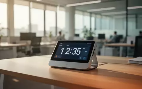 Ein modernes Büro-Arbeitsumfeld mit Fokus auf eine digitale Zeiterfassung auf einem Schreibtisch. - Foto: über boerse-global.de