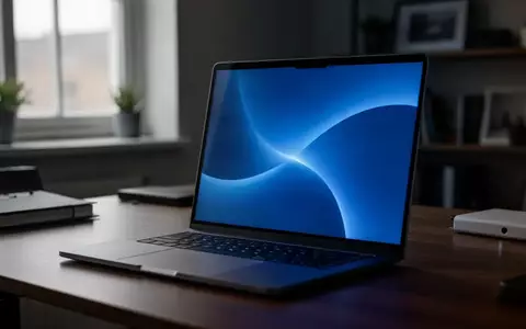 Ein moderner Laptop in einem dezent beleuchteten Büro, der den Fokus auf die technische Infrastruktur von Software-Updates legt. - Foto: über boerse-global.de