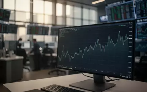 Ein moderner Börsenarbeitsplatz mit einem unscharfen Chart auf einem Monitor in natürlichem Licht. - Foto: über boerse-global.de