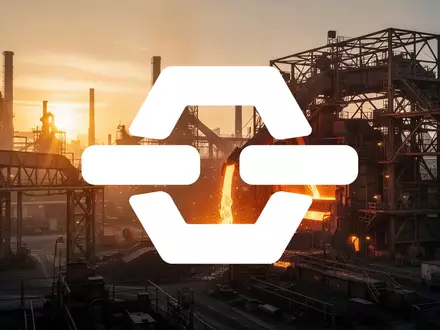 Abstrakte Darstellung einer modernen Stahlproduktion mit glühendem Metall in einer Industriehalle. - Foto: über boerse-global.de