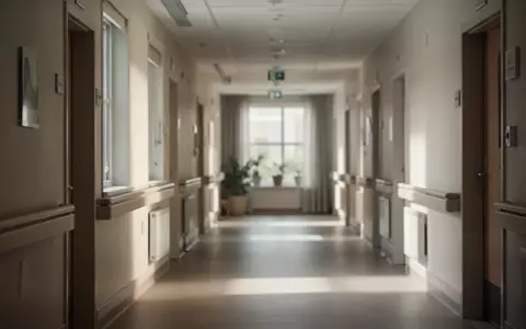 Ein heller, menschenleerer Flur in einer modernen Pflegeeinrichtung mit sanftem Tageslichteinfall. - Foto: über boerse-global.de