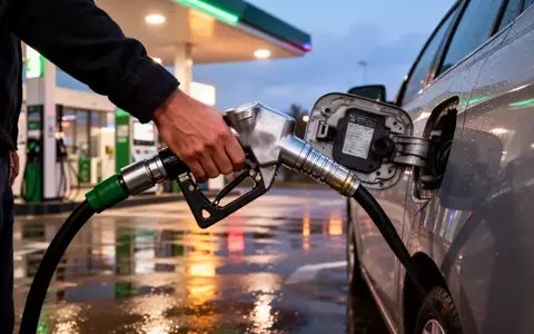 Eine Person beim Tankvorgang an einer modernen Tankstelle bei Dämmerung. - Foto: über boerse-global.de