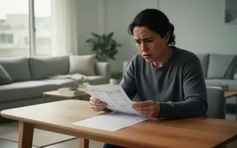Eine Person betrachtet nachdenklich ihre Finanzen an einem Schreibtisch bei Tageslicht. - Foto: über boerse-global.de