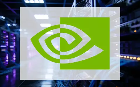 Abstrakte Darstellung eines modernen Rechenzentrums mit blauer Beleuchtung als Symbol für technologische Investitionen. - Foto: über boerse-global.de