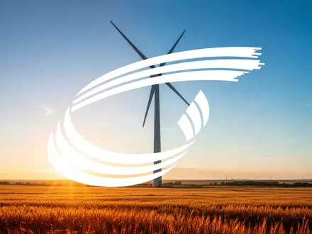 Moderne Windkraftanlage in einer sonnigen Landschaft als Symbol für Investitionen in erneuerbare Energien. - Foto: über boerse-global.de