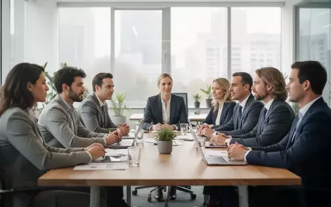 Ein diverses Team in einem modernen Büro führt ein konstruktives Gespräch an einem Konferenztisch. - Foto: über boerse-global.de