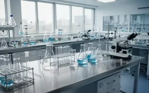 Modernes, steriles Labor in einem Pharmaunternehmen mit wissenschaftlichen Geräten und natürlichem Lichteinfall. - Foto: über boerse-global.de