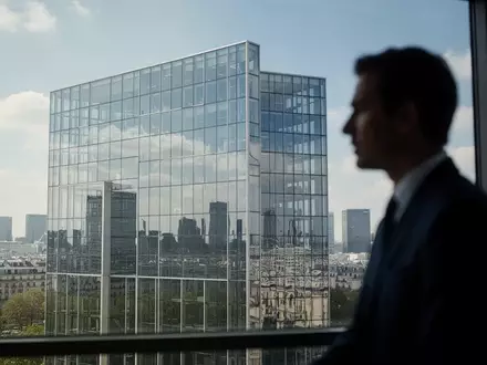 Moderne Glasfassade eines Bürogebäudes im Pariser Finanzviertel La Défense bei Tageslicht. - Foto: über boerse-global.de