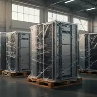 Hochleistungs-KI-Server in einer modernen Lagerhalle, bereit für den Versand. - Foto: über boerse-global.de