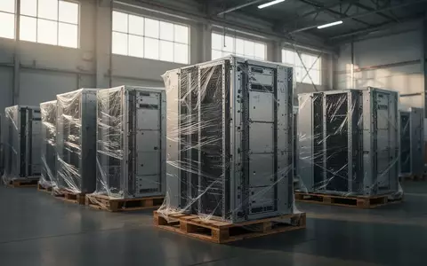 Hochleistungs-KI-Server in einer modernen Lagerhalle, bereit für den Versand. - Foto: über boerse-global.de