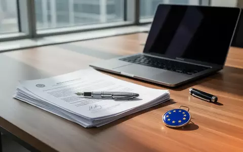 Schreibtisch mit Laptop und Dokumenten zur Vorbereitung auf eine grenzüberschreitende Mitarbeiterentsendung. - Foto: über boerse-global.de