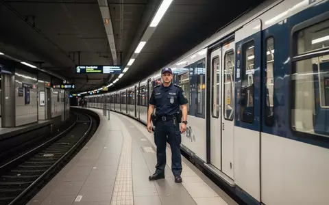 Ein Polizeibeamter bei einer Sicherheitskontrolle auf einem Berliner U-Bahnhof. - Foto: über boerse-global.de