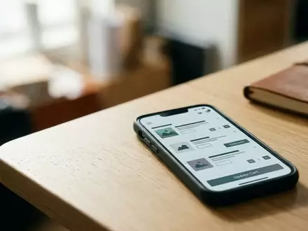 Ein Smartphone auf einem Schreibtisch zeigt ein Online-Einkaufserlebnis, das den Fokus auf digitale Preisgestaltung legt. - Foto: über boerse-global.de