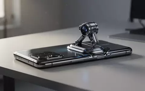 Close-up of a modern smartphone with an articulated camera module on a professional desk. - Foto: über boerse-global.de