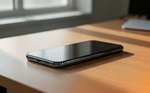 Ein modernes Smartphone auf einem Holztisch bei natürlichem Tageslicht. - Foto: über boerse-global.de