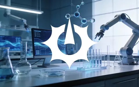 Abstrakte Darstellung eines modernen biotechnologischen Labors als Symbol für medizinische Innovation. - Foto: über boerse-global.de