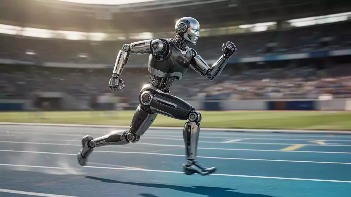 Roboter läuft 100 Meter in 9,39 Sekunden und bricht Bolt-Rekord