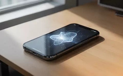 Ein modernes Smartphone auf einem minimalistischen Schreibtisch mit einem subtilen, leuchtenden Lichteffekt auf dem Display. - Foto: über boerse-global.de
