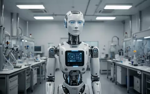 Ein humanoider Roboter in einem modernen Forschungslabor. - Foto: über boerse-global.de