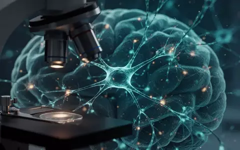 Nahaufnahme einer mikroskopischen Darstellung von neuronalen Netzwerken in einem Gehirngewebe unter Laborbedingungen. - Foto: über boerse-global.de
