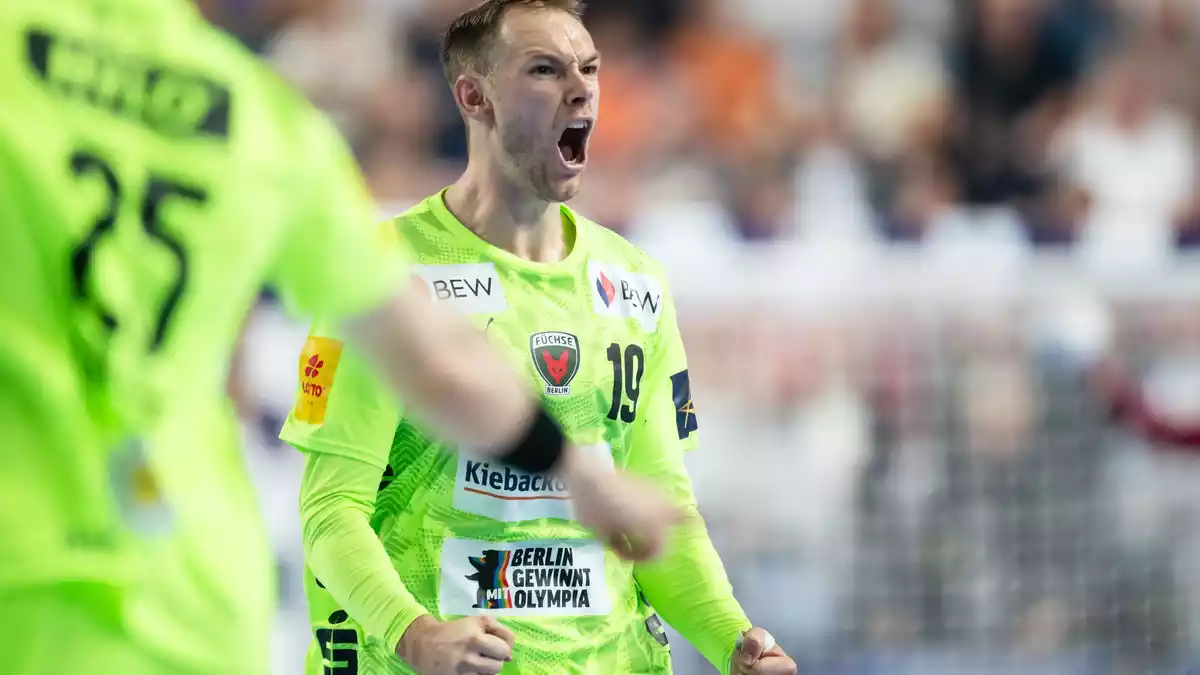 Der beste Spieler der Welt läuft weiterhin für die Füchse auf: Der Däne Mathias Gidsel. (Archivbild) - Bild: Marius Becker/dpa