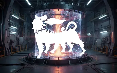 Abstraktes, leuchtendes Plasma-Fusionsfeld in einer hochmodernen Forschungsanlage für saubere Energie. - Foto: über boerse-global.de