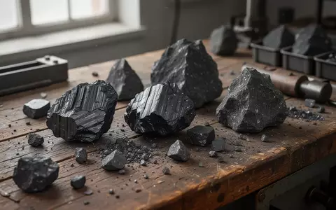 Nahaufnahme von Graphitgestein auf einer Werkbank in einem geologischen Labor. - Foto: über boerse-global.de