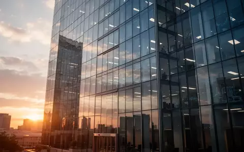Ein modernes Bürogebäude mit Glasfassade bei Sonnenuntergang. - Foto: über boerse-global.de