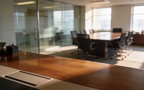 Ein moderner, aufgeräumter Schreibtisch in einem Finanzbüro mit weichem Tageslicht und unscharfem Hintergrund. - Foto: über boerse-global.de