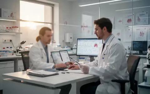 Ein Arzt in einem modernen medizinischen Umfeld bei der Auswertung klinischer Daten zur Therapie bei Bluterkrankungen. - Foto: über boerse-global.de
