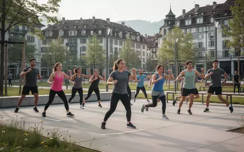 Menschen beim Sport in einem modernen öffentlichen Park in einer städtischen Umgebung. - Foto: über boerse-global.de