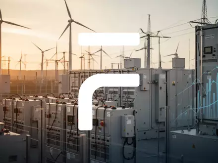 Moderne industrielle Energiespeicheranlagen in einer Smart-Grid-Infrastruktur bei Sonnenuntergang. - Foto: über boerse-global.de