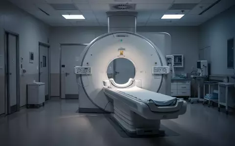 Ein moderner, unbesetzter PET-Scanner in einem klinisch beleuchteten medizinischen Untersuchungsraum. - Foto: über boerse-global.de