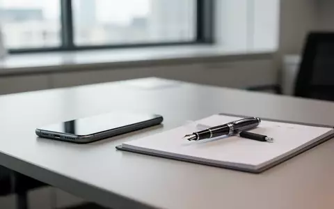 Ein minimalistischer, moderner Schreibtisch in einem Finanzbüro mit natürlichem Tageslicht. - Foto: über boerse-global.de