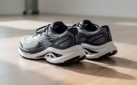 Ein Paar ergonomische Sportschuhe auf einem hellen Holzboden in einem sonnendurchfluteten Raum. - Foto: über boerse-global.de