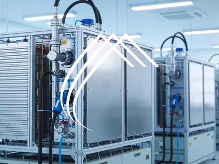 Moderne Wasserstoff-Brennstoffzellentechnologie in einer industriellen Laborumgebung - Foto: über boerse-global.de
