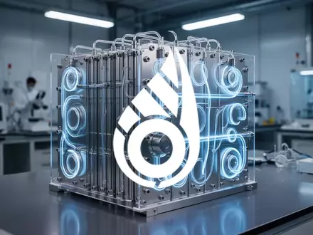 Ein hochmodernes Wasserstoff-Brennstoffzellensystem in einer sauberen, technologischen Laborumgebung. - Foto: über boerse-global.de