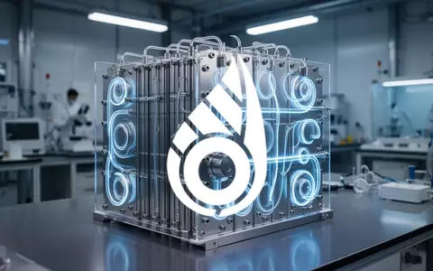 Ein hochmodernes Wasserstoff-Brennstoffzellensystem in einer sauberen, technologischen Laborumgebung. - Foto: über boerse-global.de
