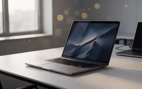 Ein moderner, minimalistischer Arbeitsplatz mit einem aufgeklappten Laptop auf einem Schreibtisch bei natürlichem Licht. - Foto: über boerse-global.de