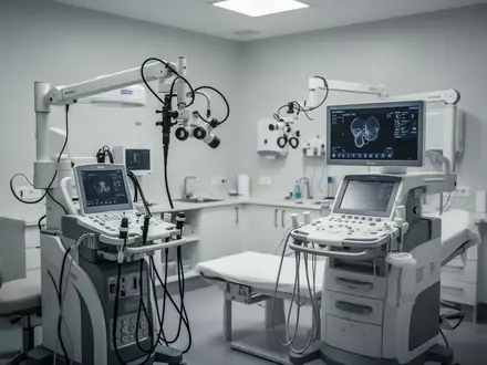 Moderne medizinische Untersuchungsausrüstung in einer HNO-Praxis zur Diagnostik von Atemwegserkrankungen. - Foto: über boerse-global.de