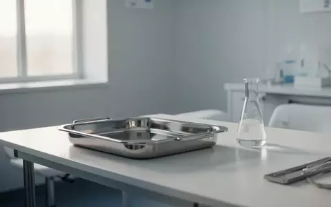 Ein steriler, modern eingerichteter medizinischer Untersuchungsraum mit einem klinischen Instrumententablett auf einem Tisch. - Foto: über boerse-global.de