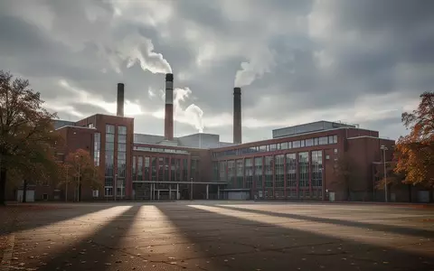 Das Volkswagen-Werk in Wolfsburg unter einem bewölkten Himmel mit Industriegebäuden und Schornsteinen. - Foto: über boerse-global.de