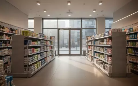 Leeres, modern eingerichtetes Einzelhandelsgeschäft mit ordentlich sortierten Regalen und einfallendem Tageslicht. - Foto: über boerse-global.de