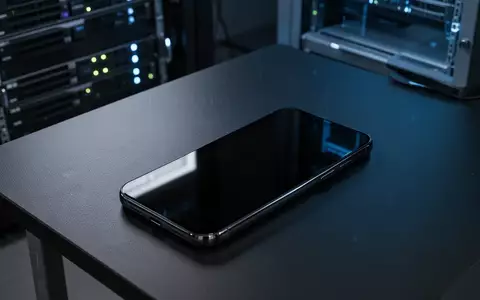 Ein modernes Smartphone mit ausgeschaltetem Bildschirm liegt auf einem dunklen Büroschreibtisch. - Foto: über boerse-global.de
