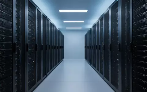 Moderne Serverräume mit dunklen Server-Racks in einer kühlen, bläulichen Beleuchtung ohne sichtbare Texte oder Personen. - Foto: über boerse-global.de