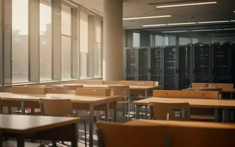 Ein moderner, leerer Lernbereich in einer Universitätsbibliothek mit natürlichem Lichteinfall. - Foto: über boerse-global.de