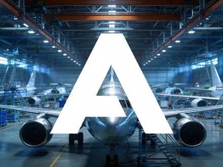 Moderne, technologisch fortschrittliche Flugzeugmontagehalle in einer industriellen Umgebung. - Foto: über boerse-global.de
